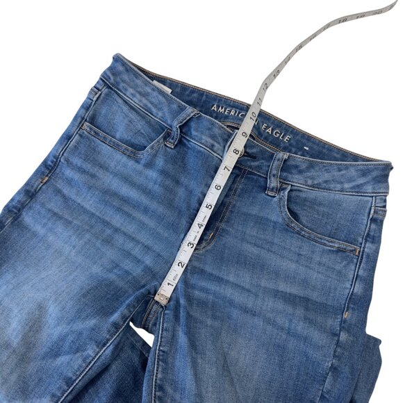 American Eagle Womens Next Level Stretch Jegging Jeans Size 6R Medium Wash Denim - Picture 7 of 14